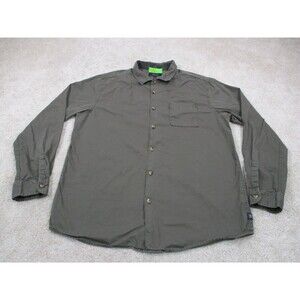 Roark Shirt Adult Large Classic Fit Green Long Sleeve Casual Button Up Mens *